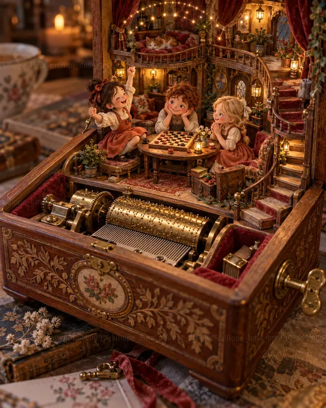 Enchanted Music Box Miniature Folks