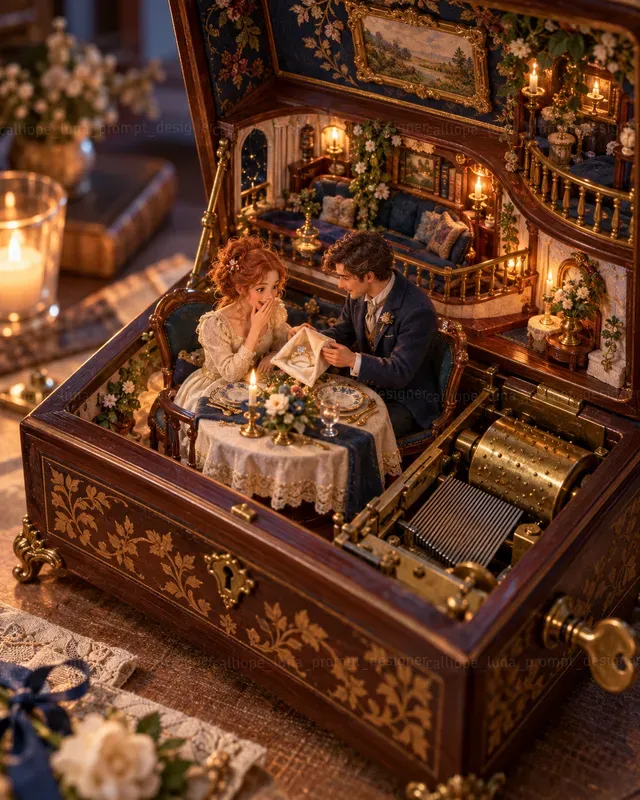 Enchanted Music Box Miniature Folks