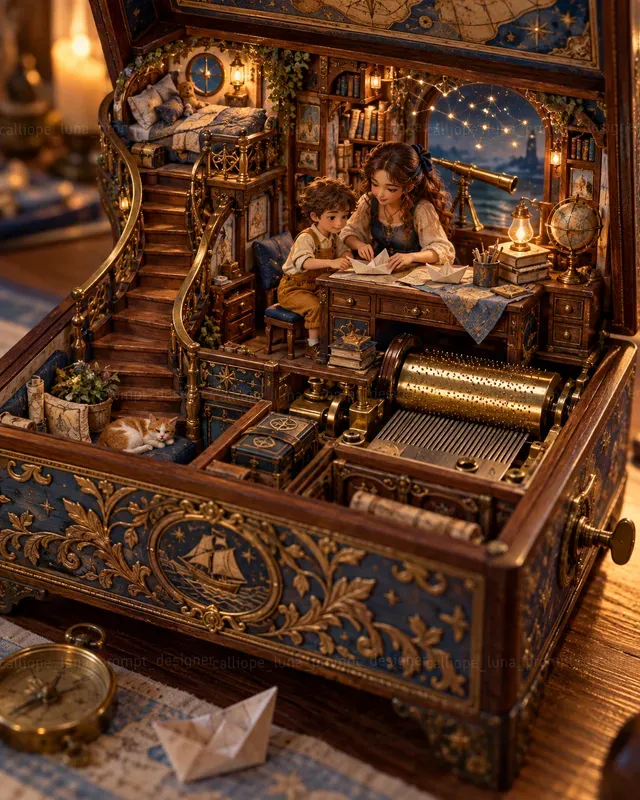 Enchanted Music Box Miniature Folks