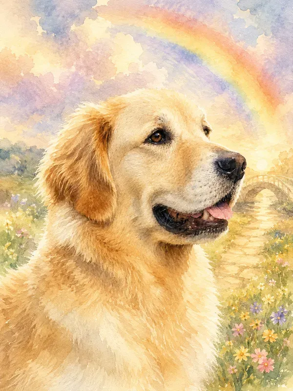 Pet Memorial Portraits From Your Photos