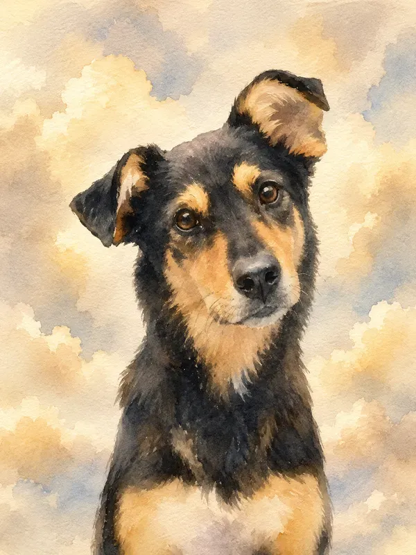 Pet Memorial Portraits From Your Photos