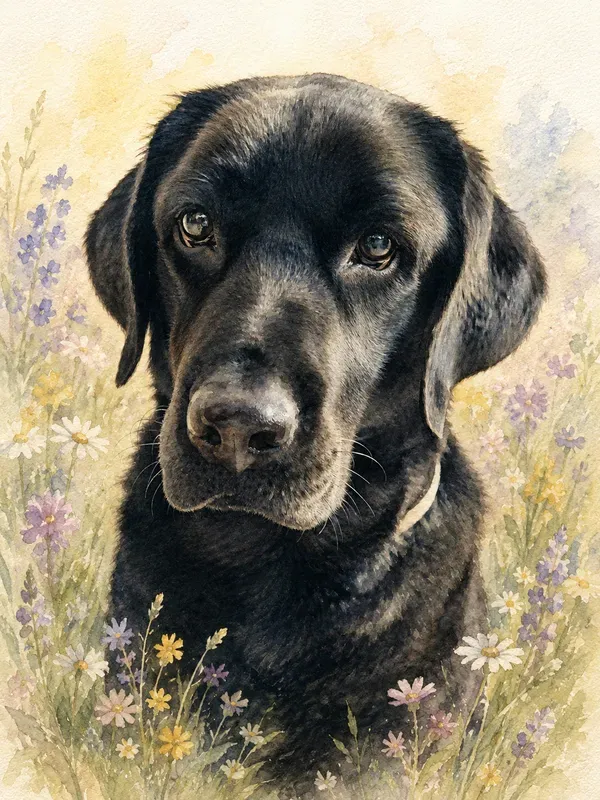 Pet Memorial Portraits From Your Photos