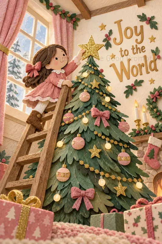 Christmas Paper Collage Card Generator