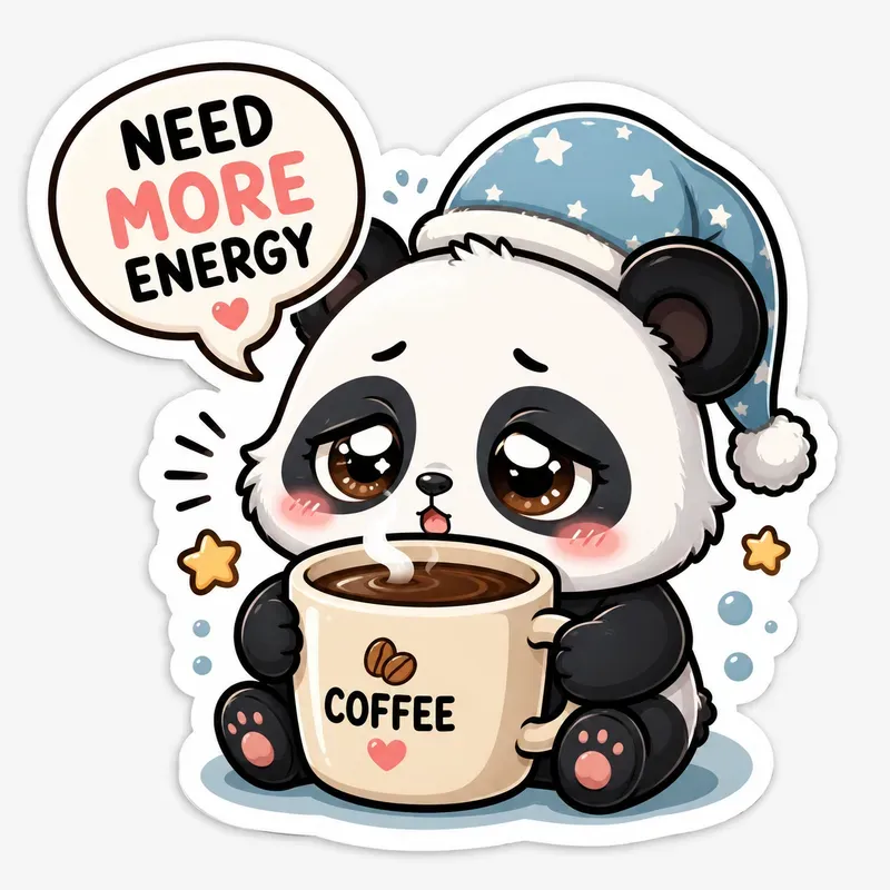 Cute Kawaii Emotion Sticker Generator