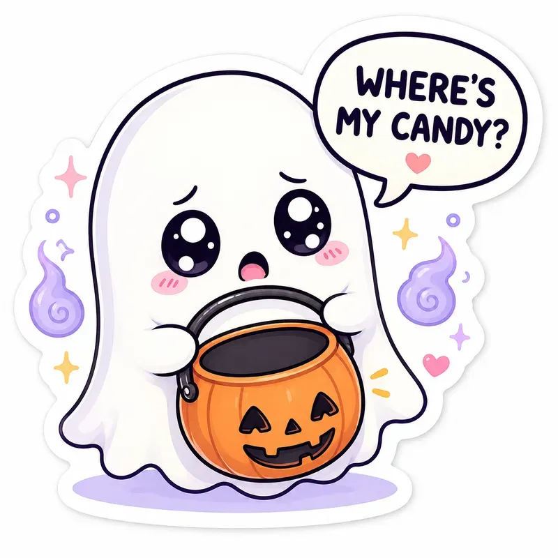 Cute Kawaii Emotion Sticker Generator