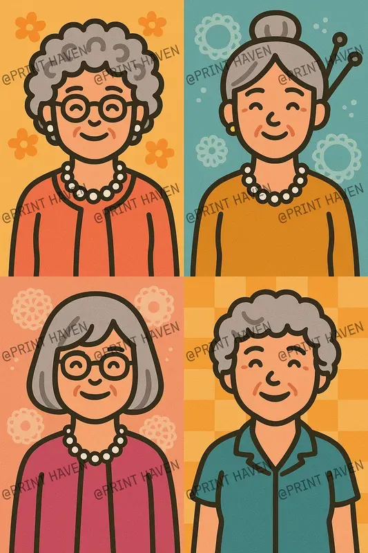 Portrait Personas Grids