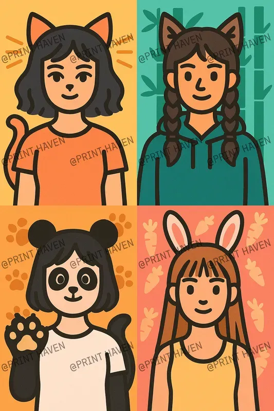 Portrait Personas Grids
