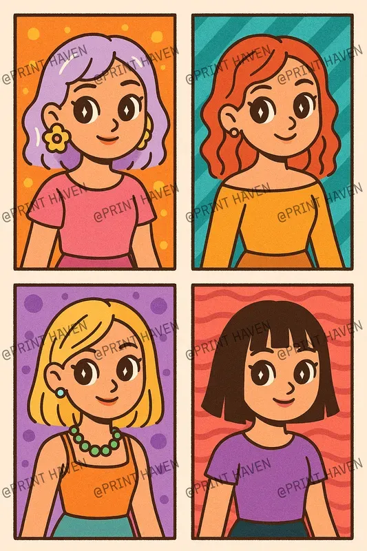 Portrait Personas Grids
