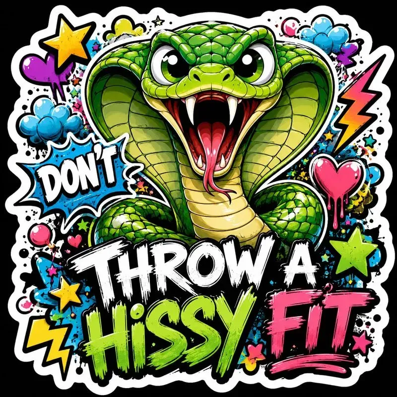 Cute Comic Warning Animal Stickers