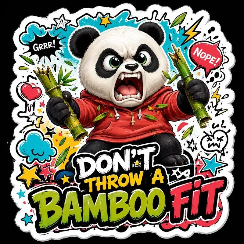 Cute Comic Warning Animal Stickers