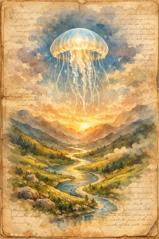 Surreal Journal Watercolor Paintings