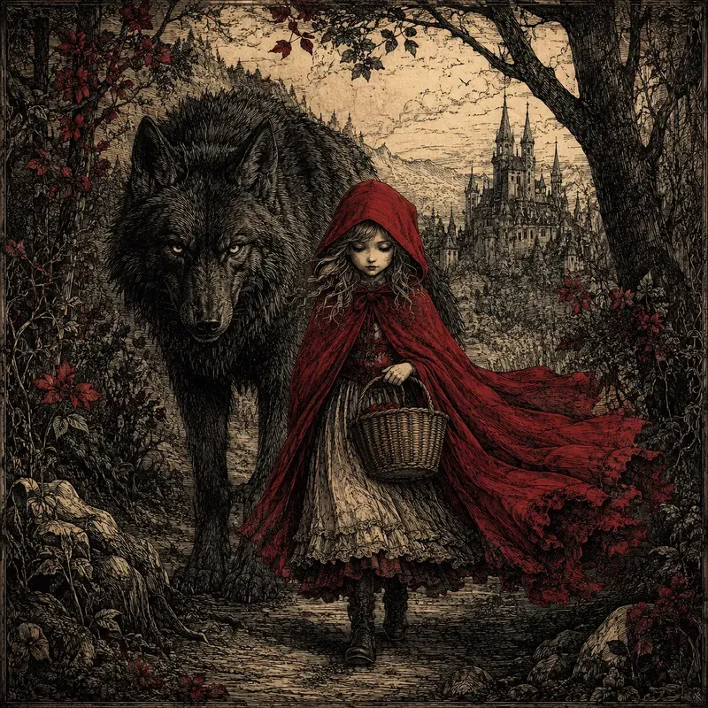 Dark Fairytale Gothic Illustration Packs