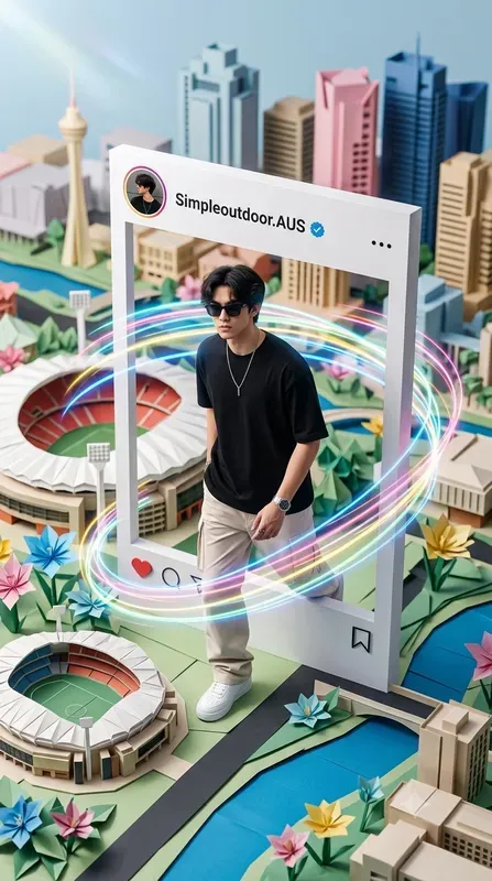 Instagram Posts On Origami Cityscape Json