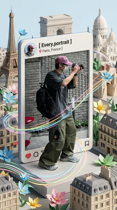 Instagram Posts On Origami Cityscape Json