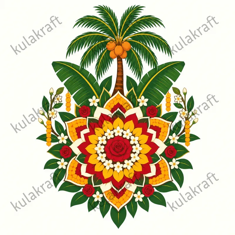 Onam Pookalam Tshirt Designs