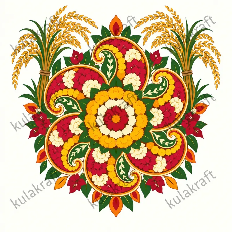 Onam Pookalam Tshirt Designs