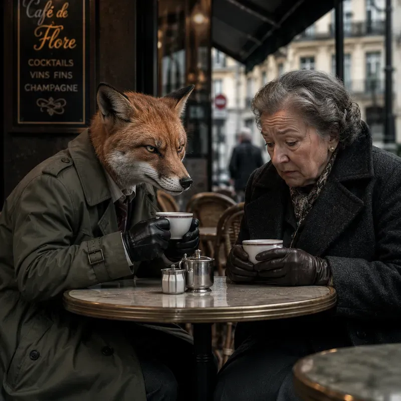 Animals And Humans Caught In Life