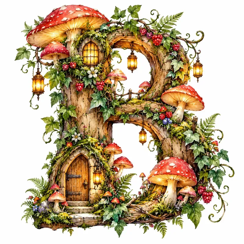 Whimsical Watercolor Alphabet Art Designs