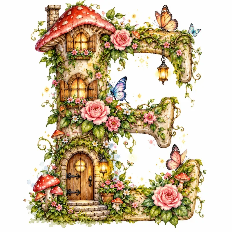 Whimsical Watercolor Alphabet Art Designs