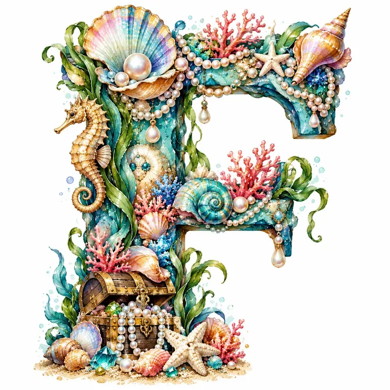 Whimsical Watercolor Alphabet Art Designs
