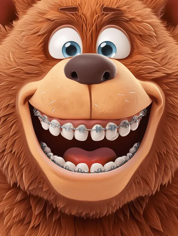 Animals With Dental Braces In Midjourney