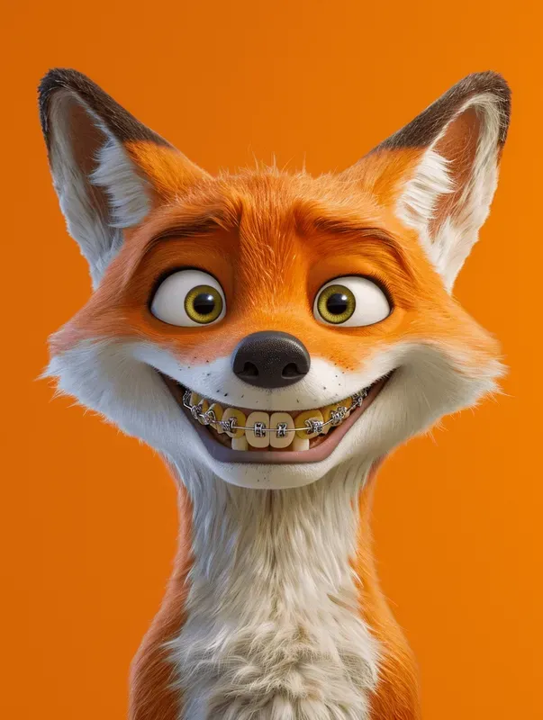 Animals With Dental Braces In Midjourney
