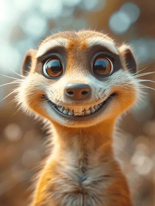 Animals With Dental Braces In Midjourney