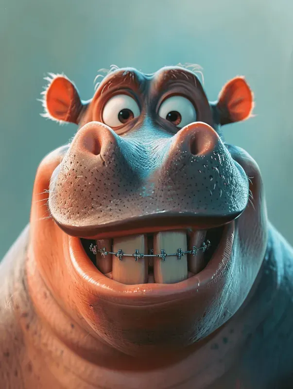 Animals With Dental Braces In Midjourney