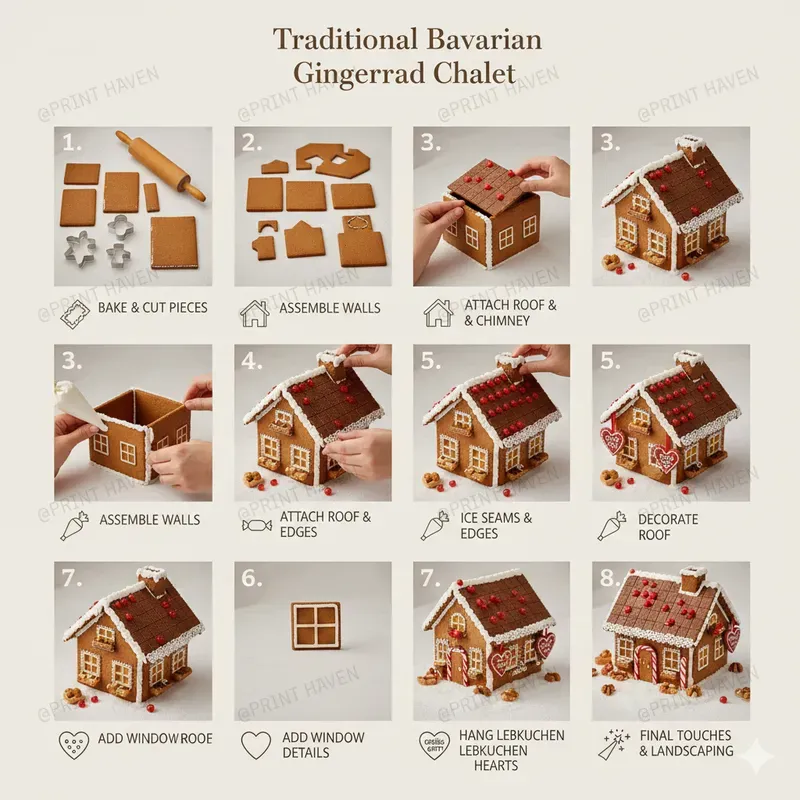 Hybrid Gingerbread House Blueprints Pro