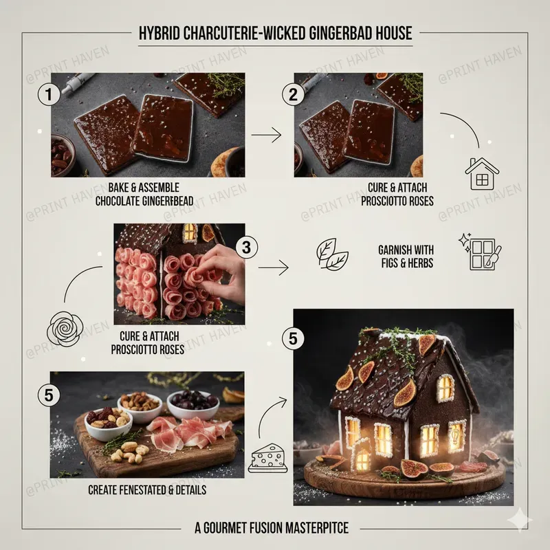 Hybrid Gingerbread House Blueprints Pro