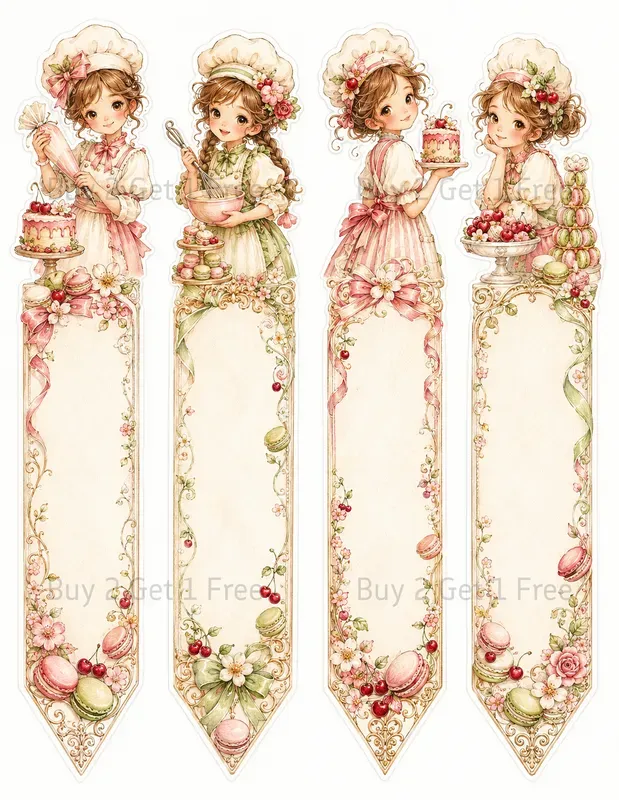 Character Topper Fussycut Bookmarks