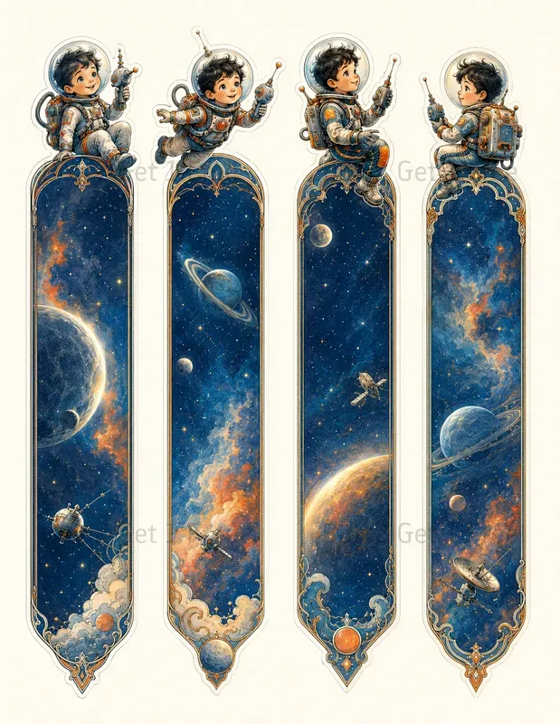 Character Topper Fussycut Bookmarks