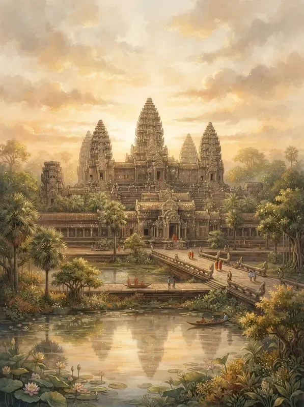 Elegant Digital Painting Travel Posters