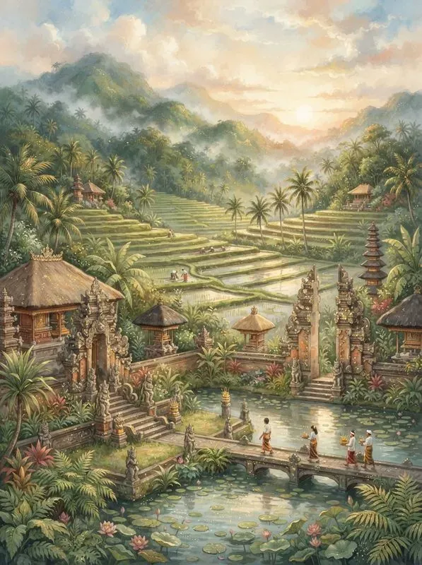 Elegant Digital Painting Travel Posters
