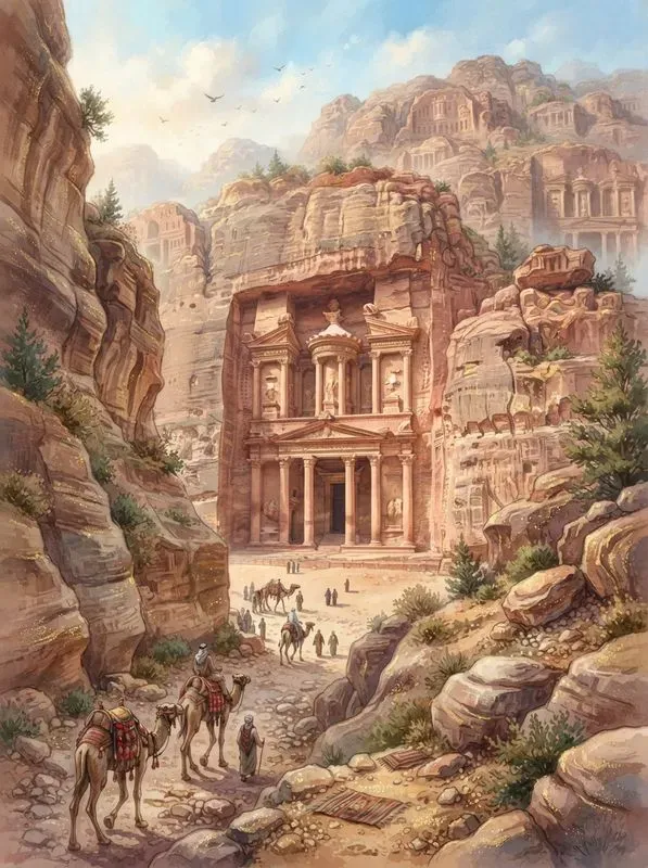 Elegant Digital Painting Travel Posters