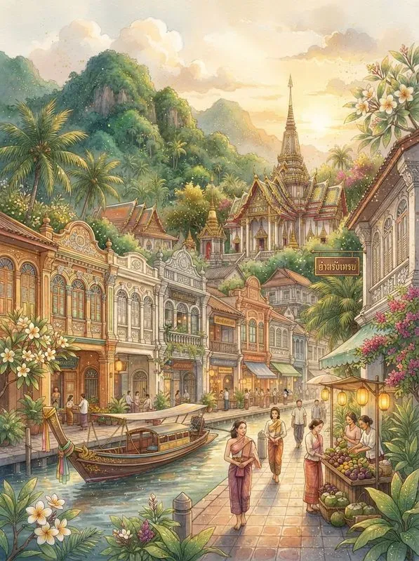 Elegant Digital Painting Travel Posters