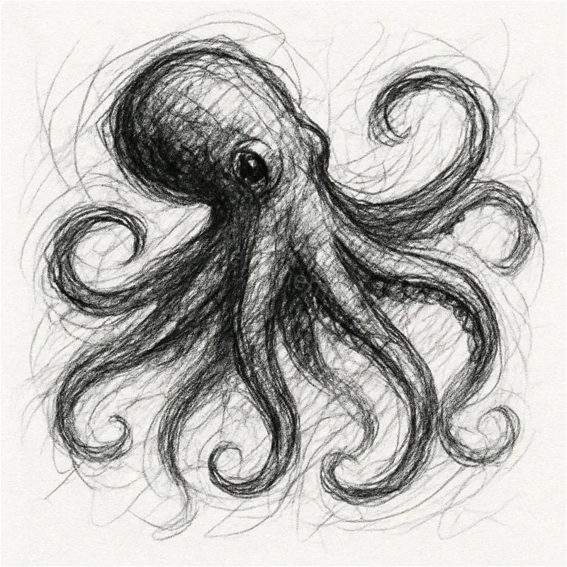 Pencil Hand Drawn Illustrations