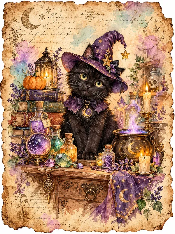 Whimsical Halloween Witchcraft Journals