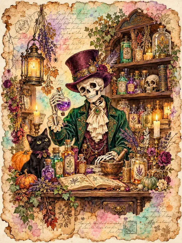 Whimsical Halloween Witchcraft Journals