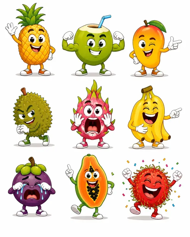 Nine Funny Cartoon Characters