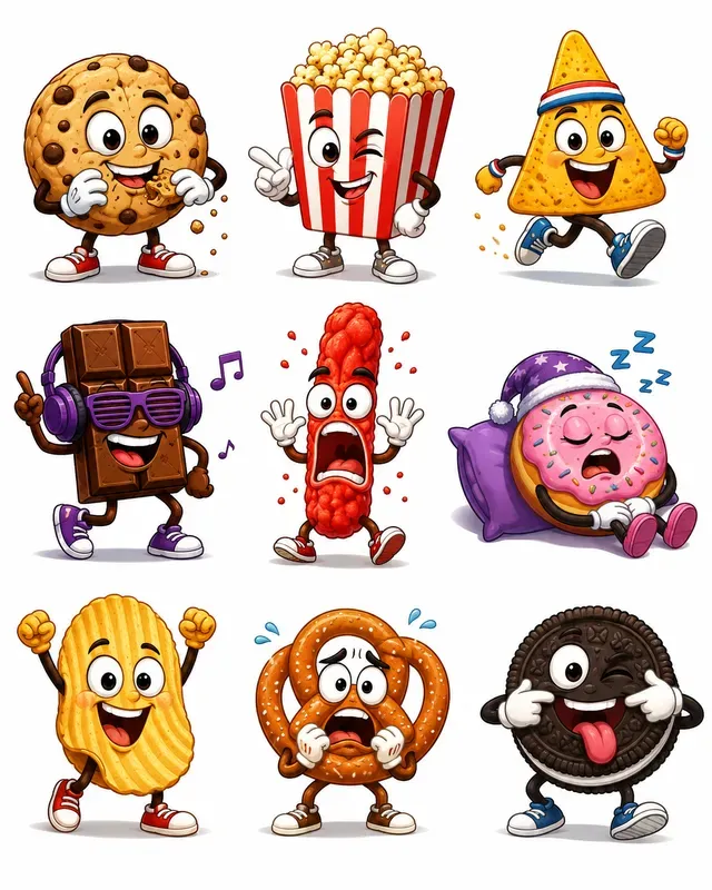 Nine Funny Cartoon Characters