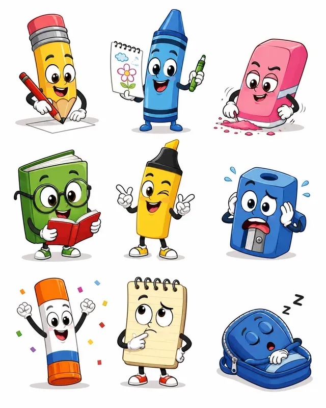 Nine Funny Cartoon Characters