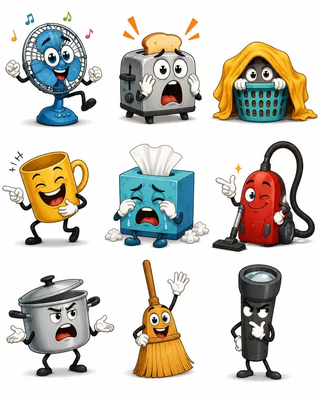 Nine Funny Cartoon Characters