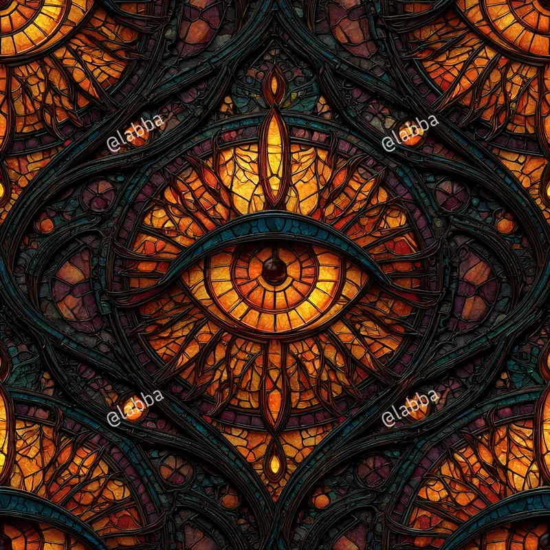 Luminous Stained Glass Patterns