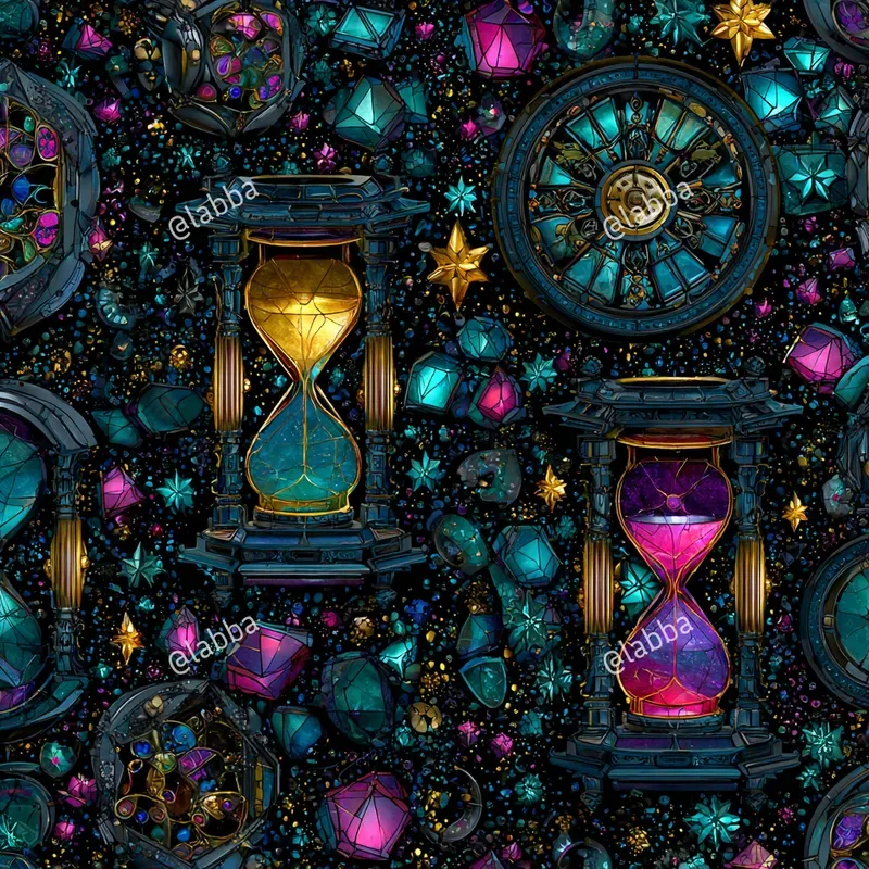 Luminous Stained Glass Patterns