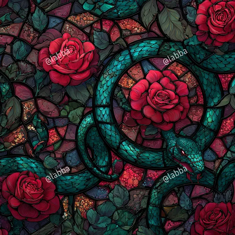 Luminous Stained Glass Patterns