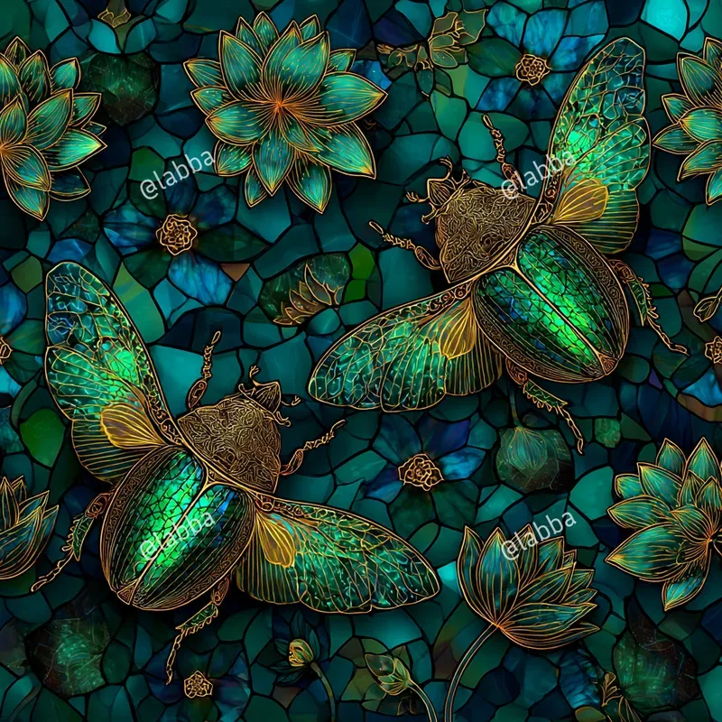Luminous Stained Glass Patterns