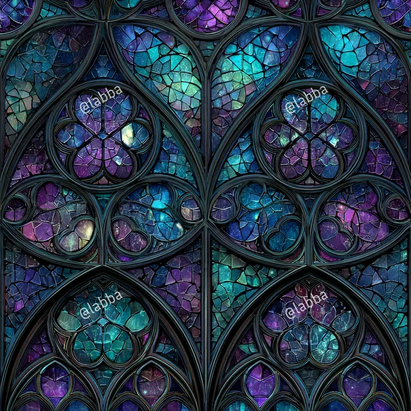Luminous Stained Glass Patterns