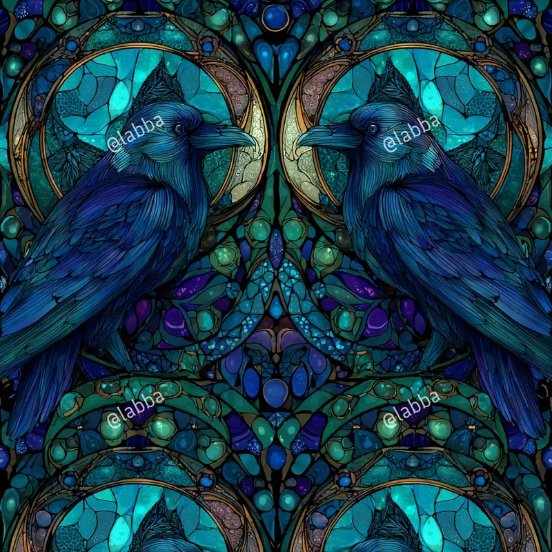 Luminous Stained Glass Patterns