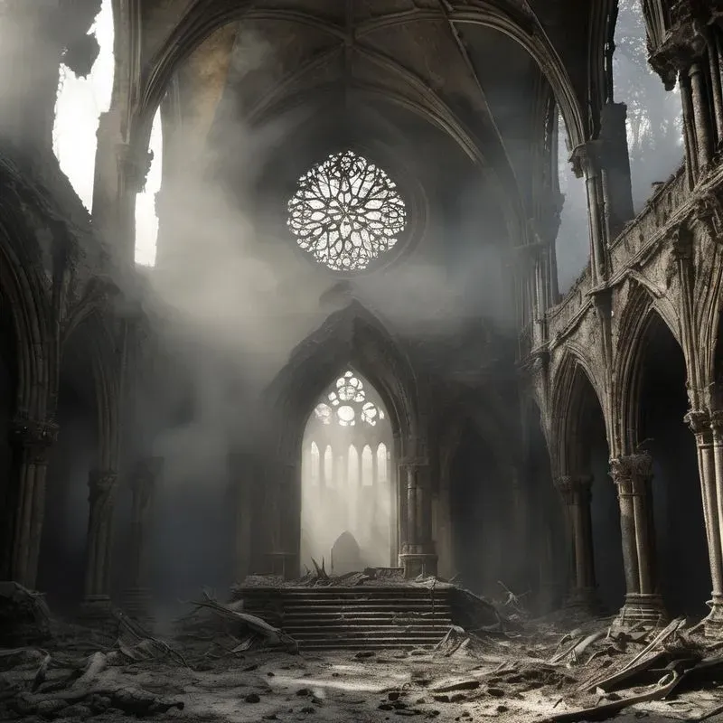 Ashen Apocalypse Dark Fantasy Scenes